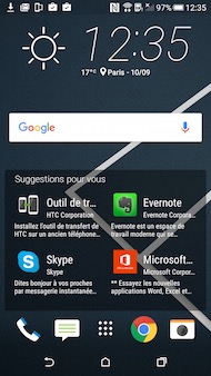 HTC Desire 626 interface