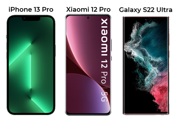 Les smartphones Premium en Soldes : lequel choisir iPhone 13 Pro, Xiaomi 12 Pro ou Galaxy S22 Ultra ?
