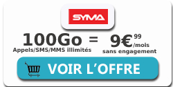 Forfait Mobile Syma 100 Go