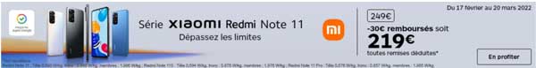 Le Xiaomi Redmi Note 11 est en promotion
