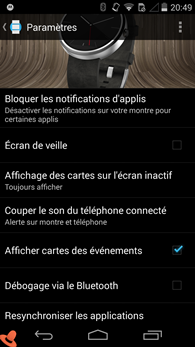 Application Android Wear