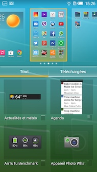Alcatel OneTouch Idol 2 Mini S interface