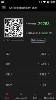 BQ Aquaris X5 performance