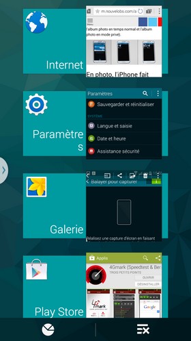 Samsung Galaxy S5 : interface Touchwiz