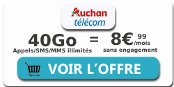 40Go Auchan Telecom