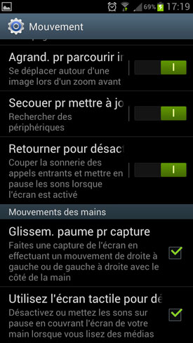  Test Samsung Galaxy S3 : système d'exploitation OS 