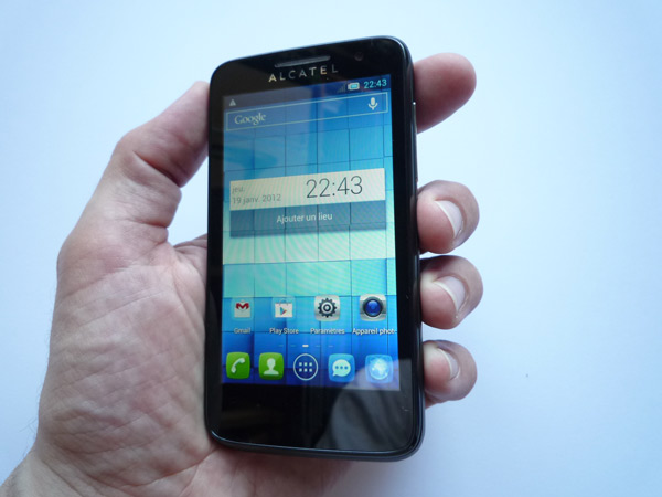 Alcatel One Touch M?Pop : interface utilisateur