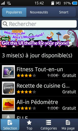 Test Samsung Galaxy Wave 3 processeur 1,4 GHz dos coulissant écran super amoled 4 pouces 5 mégapixels Bada 2.0 Live Panel Samsung Apps