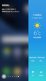Samsung Galaxy S7 Edge interface
