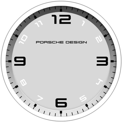 Horloge de l'interface utilisateur du supposé BlackBerry Porsche Design