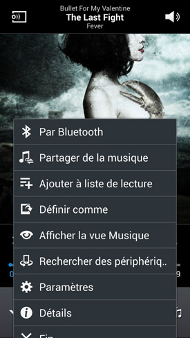 Samsung Galaxy S4 : lecteur musique
