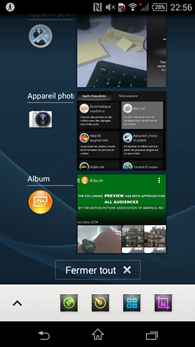 Sony Xperia Z3 : multitâche