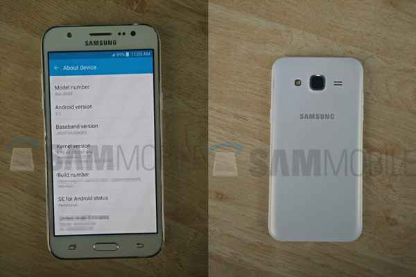 Samsung Galaxy J5 : de nouvelles photos confirment la présence d'Android 5.1