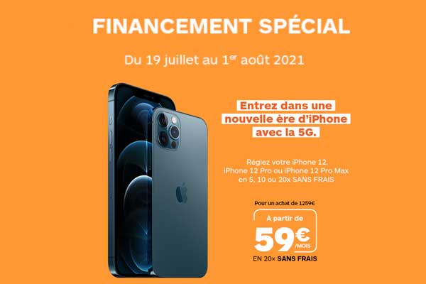 Financement spécial Boulanger : Réglez votre iPhone 12 jusqu’à 20 fois sans frais !