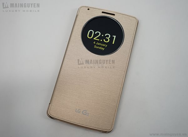 LG G3 : des premières photos de l'étui QuickCircle en action