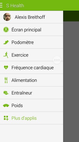 Samsung Galaxy S5 : podomètre