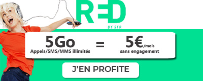 Forfait RED by SFR 5Go à 5? seulement