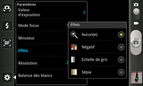 Samsung Galaxy Ace 2 : interface photo