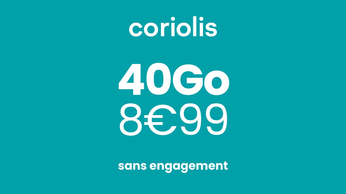 L'offre mobile à ne pas rater : le forfait mobile Le Basic avec 40Go à seulement 8,99€ par mois !