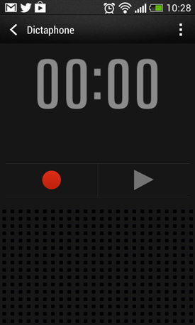 HTC Desire 500 : dictaphone