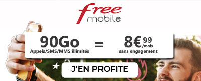 forfait free mobile 90Go