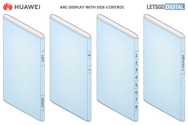 Huawei brevète un smartphone avec un écran qui va jusqu’aux profils et une caméra sous l’écran