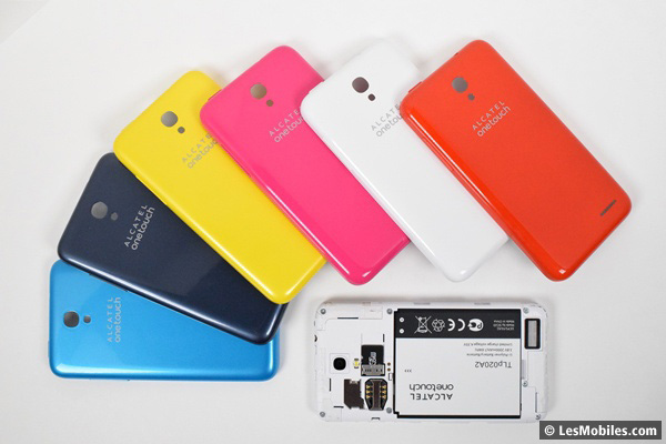 Alcatel OneTouch Pop S3 : coques interchangeables