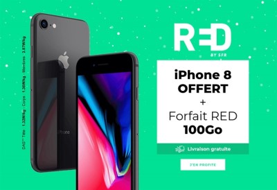 Vente privee iphone 8 RED by SFR