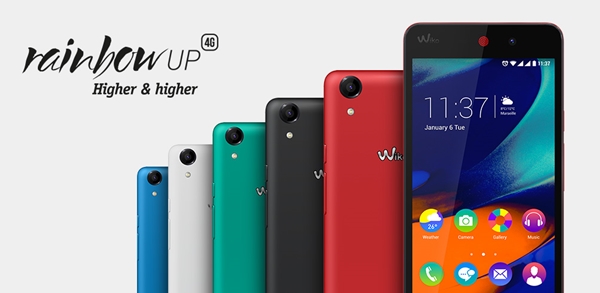 Les Wiko Rainbow UP 4G et Rainbow Lite 4G sont disponibles