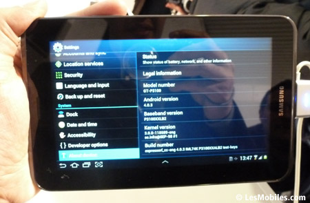 Prise en main Samsung Galaxy Tab 2 (7.0)
